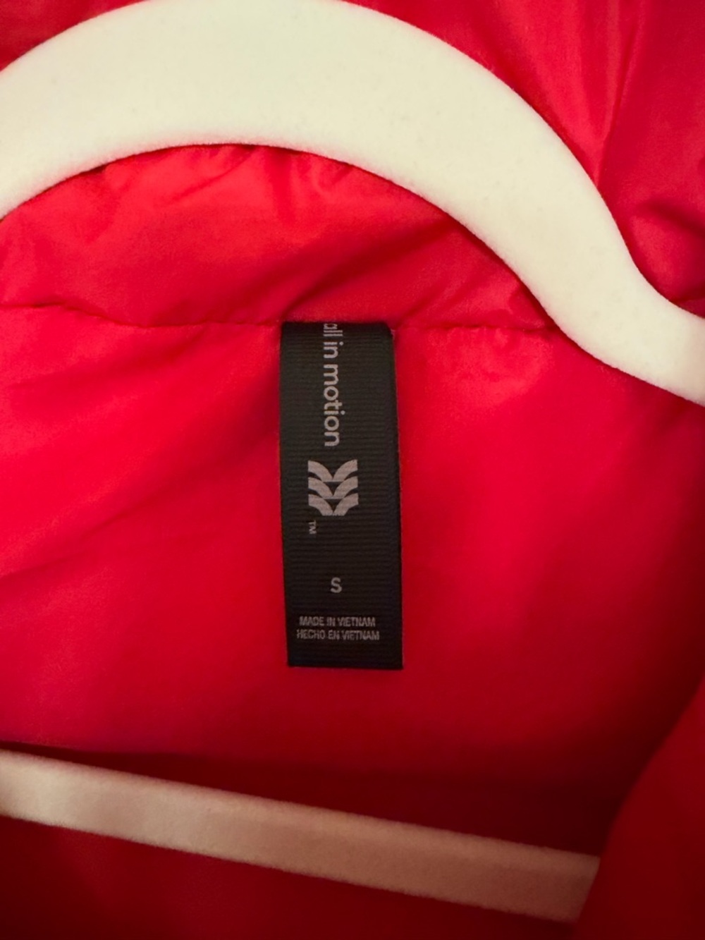 all in motion Red Quilted Long Puffer Vest with High Collar Small NWT - Picture 3 of 6